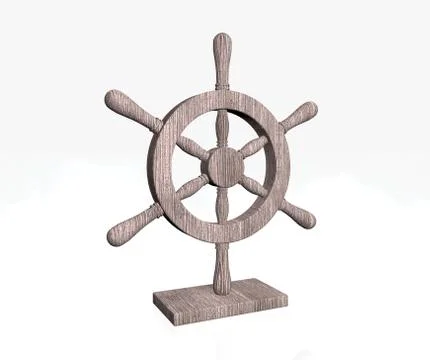 Nautical wheel Stock Illustration