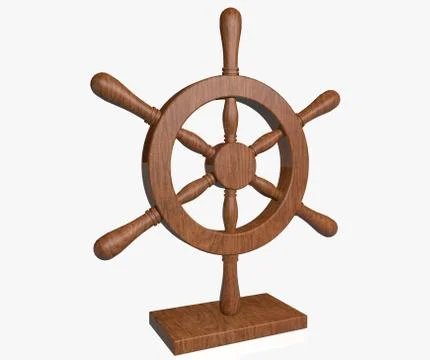 Nautical wheel Stock Illustration