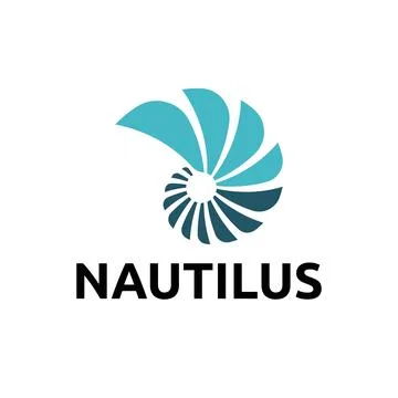 Nautilus Abstract Spiral Shell Creative Business Logo Template Stock Illustration