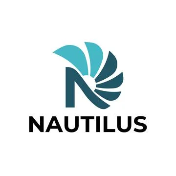 Nautilus Shell N Letter Initial Business Logo Template Stock Illustration