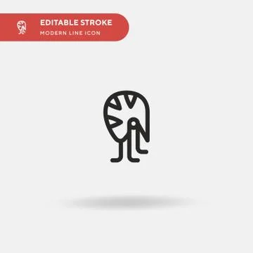 Nautilus Simple vector icon. Illustration symbol design template for web mobi Illustrazione stock