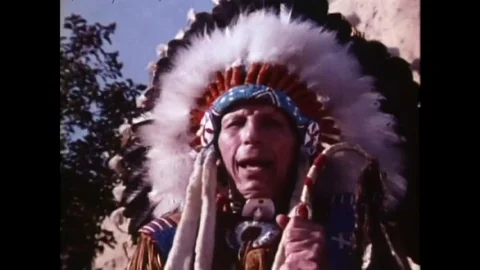 Navajo Indians use coded languages in World War II. Stock Footage 106626699