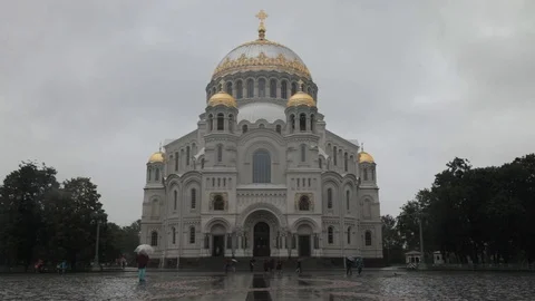 Naval Orthodox Cathedral Stock Footage 71625712