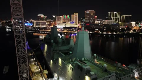 Naval Ship - Norfolk, VA Video stock 336409931