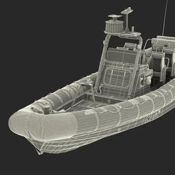 3D Model: Naval Special Warfare Rigid Hull Inflatable Boat RHIB #91497833