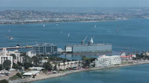 Naval Submarine Base Point Loma San Diego California HD 9179 Stock Footage