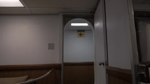 Naval Vessel Hallway Stock Footage 92742334