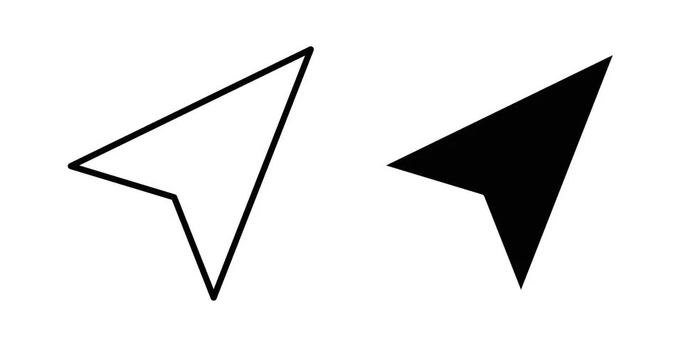 Navigate icon design. Simple Vector illustrations.. Stock Illustration