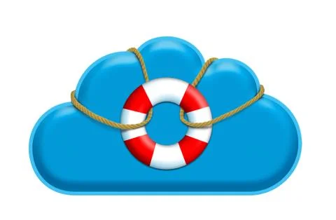 Navigate safe in the cloud Stock-Illustration