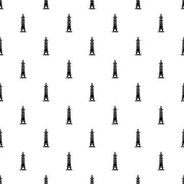 Navigate tower pattern vector seamless イラスト素材