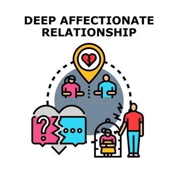 Navigating challenges in fractured affectionate relationships Stock Illustration