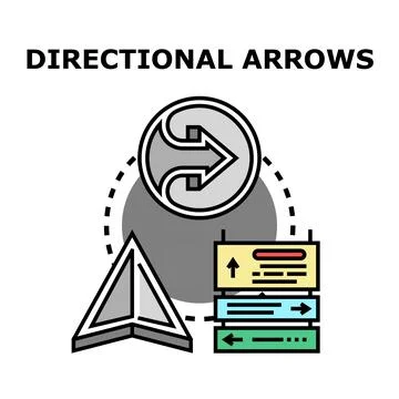 Navigating choices, finding direction, guiding user interface Stock Illustration