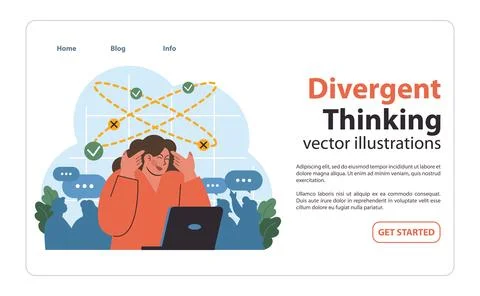 Navigating complex decisions. Flat vector illustration Stock Illustration