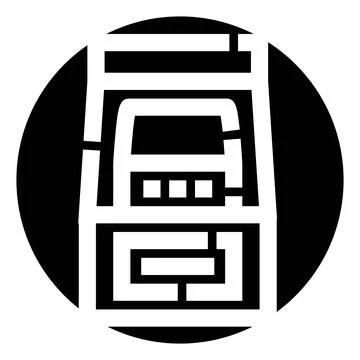 Navigating complex labyrinth structure seeking way out Illustrazione stock