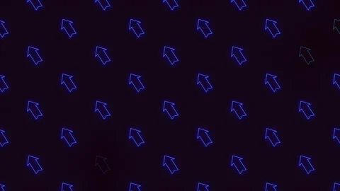Navigating complexity blue arrows pattern on black background Stock Footage 315108644