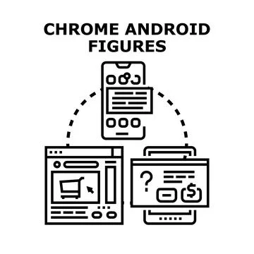 Navigating digital technology with online web applications Stock Illustration