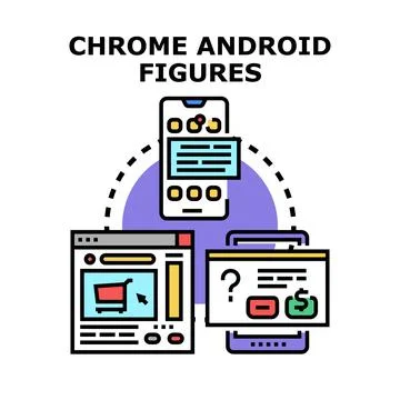 Navigating digital technology with online web applications Stock Illustration