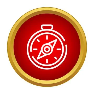 Navigating direction symbol, finding global exploration path 스톡 일러스트