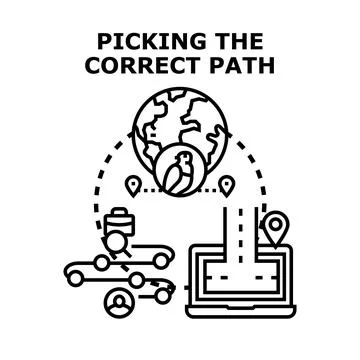 Navigating global journey path strategy and logistics planning 库存插图