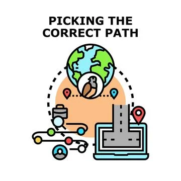Navigating global journey path strategy and logistics planning 库存插图