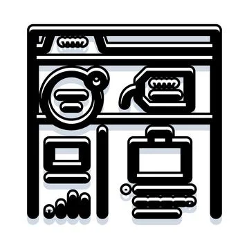 Navigating the internet browser interface abstract design イラスト素材