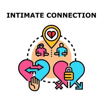 Navigating intimate connection challenges and relationship problems Stock Illustration