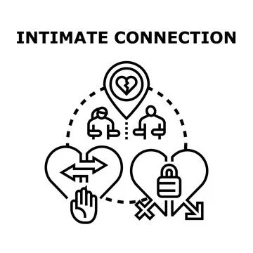 Navigating intimate connection challenges and relationship problems Stock Illustration