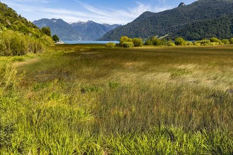 Navigating the Lake of Todos los Santos - Peulla- Chile - Andean Crossing Stock Photos