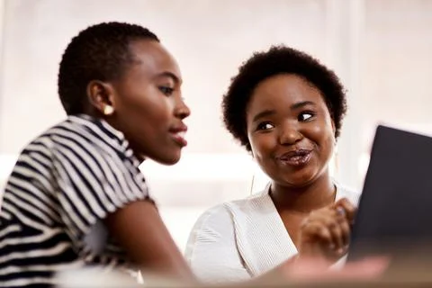 Navigating from problem definition to solution implementation. two businesswomen Stock Photos