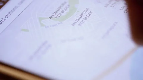 Navigating Using Google Map On Smartphone Stock Footage 68185398