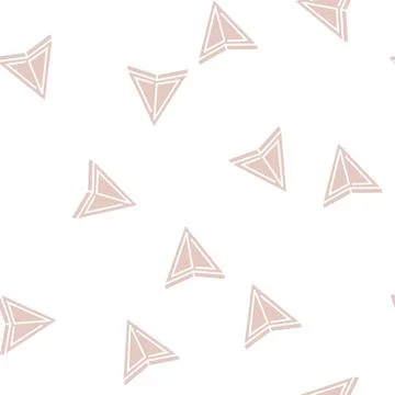 Navigation arrow glyph seamless pattern Stock Illustration
