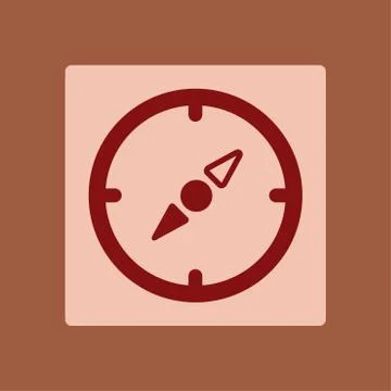 Navigation arrow icon. Illustrazione stock