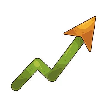Navigation arrow illustration Stock Illustration