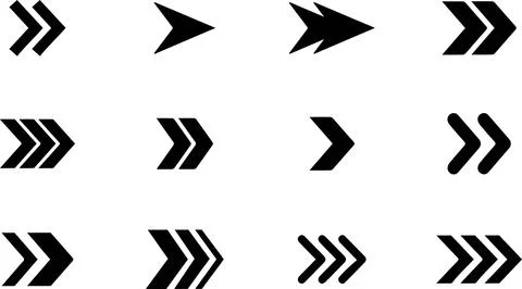 Navigation Arrow Pack Vector Illustrazione stock