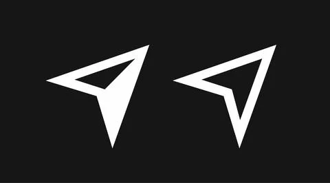 Navigation Arrow Set. Illustrazione stock