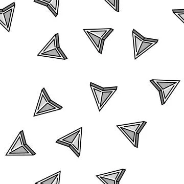 Navigation arrow vector seamless pattern Stock Illustration