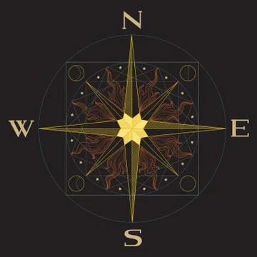 Navigation Compass Stock Illustration