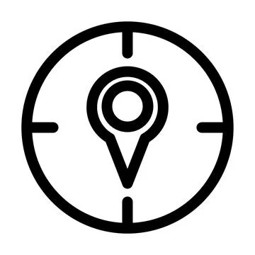 Navigation Compass Location Pointer Icon Stock-Illustration