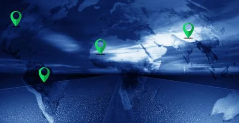 Navigation Concept Background Stock Photos