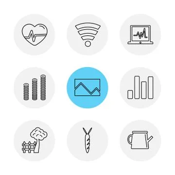 Navigation , connectivity , network , graph , eps icons set vector 스톡 일러스트