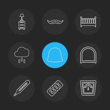 Navigation , connectivity , network , graph , eps icons set vector 스톡 일러스트