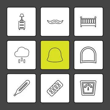 Navigation , connectivity , network , graph , eps icons set vector 스톡 일러스트