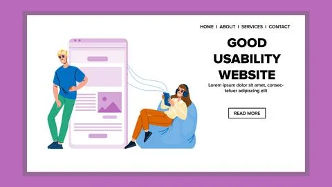 Navigation good usability website vector イラスト素材