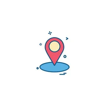 Navigation icon design vector 스톡 일러스트