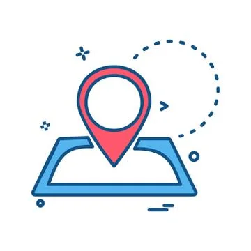 Navigation icon design vector Illustrazione stock