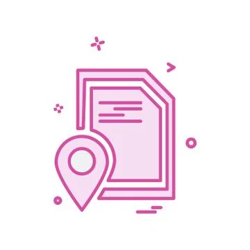 Navigation icon design vector Illustrazione stock