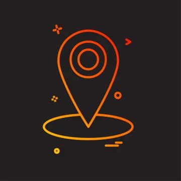 Navigation icon design vector 스톡 일러스트