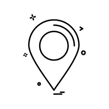 Navigation icon design vector Stockillustratie