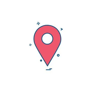 Navigation icon design vector 스톡 일러스트