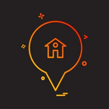 Navigation icon design vector 스톡 일러스트